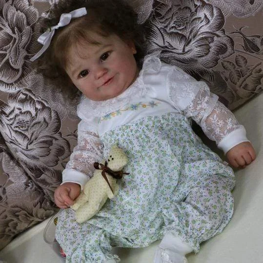  20'' Kleine licia Süßee Reborn Baby Puppe -Realistisch Und Lebensecht ( mit Stimm- und Herzmodul) - RSDP-Rebornbabypuppen-Rebornbabypuppen.de®