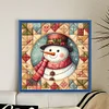 Xmas Snowman-11CT Stamped Cross Stitch 40*40cm