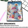 (US Local)Snowman A5 Size Diamond Painting Notebook Set with 4Pcs Bookmark Holiday Gift
