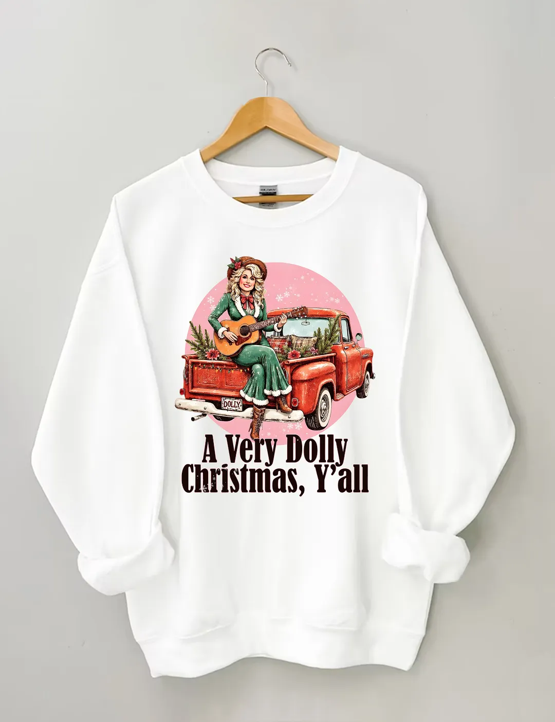 A Very Dolly Christmas,Y'all Sweatshirt
