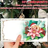 (US Local)12PCS DIY Xmas Pattern Rhinestone Diamond Art Mosaic Postcards for Celebrations