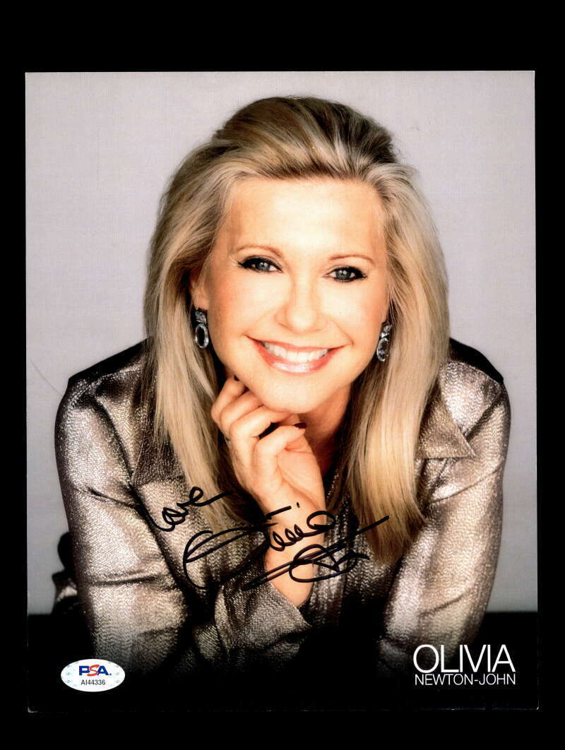 Olivia Newton John PSA DNA Coa Signed 8x10 Photo Poster painting Certified Autograph