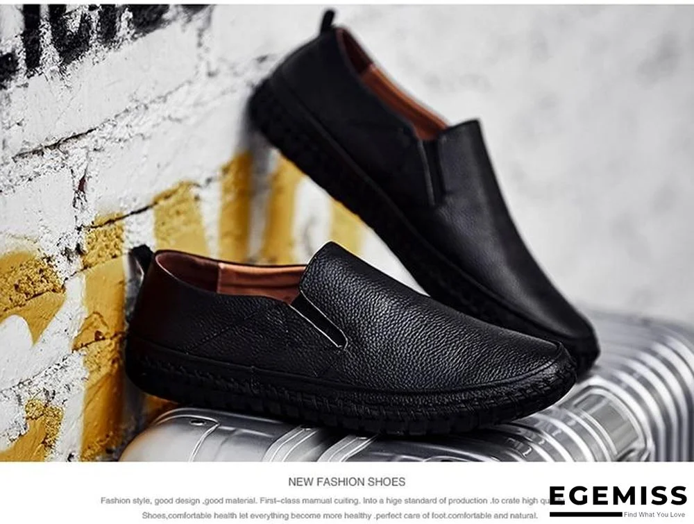 Leather Men Shoes Slip On Shoes Leather Loafers Mens Moccasins Shoes Italian Designer Shoes | EGEMISS