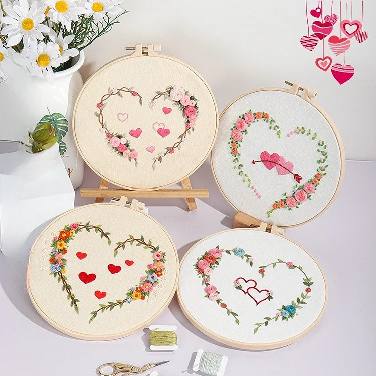 Blooming Love Embroidery Starter Kit Wedding Embroidery Set