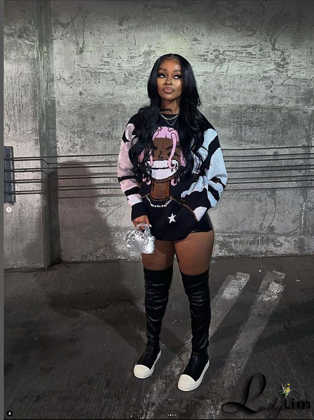 WomenLoose Casual Round Neck Sweater