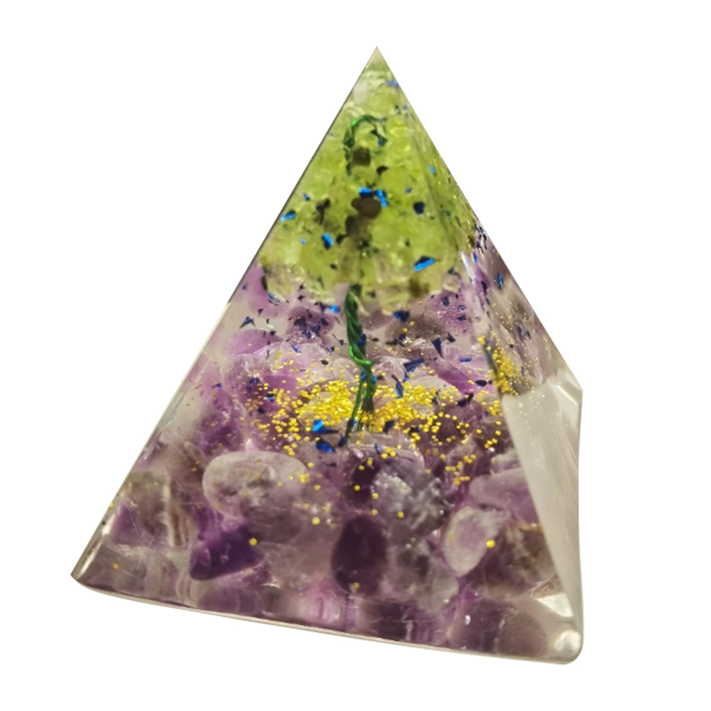 

5cm Natural Orgonite Pyramid Chakra, 501 Original