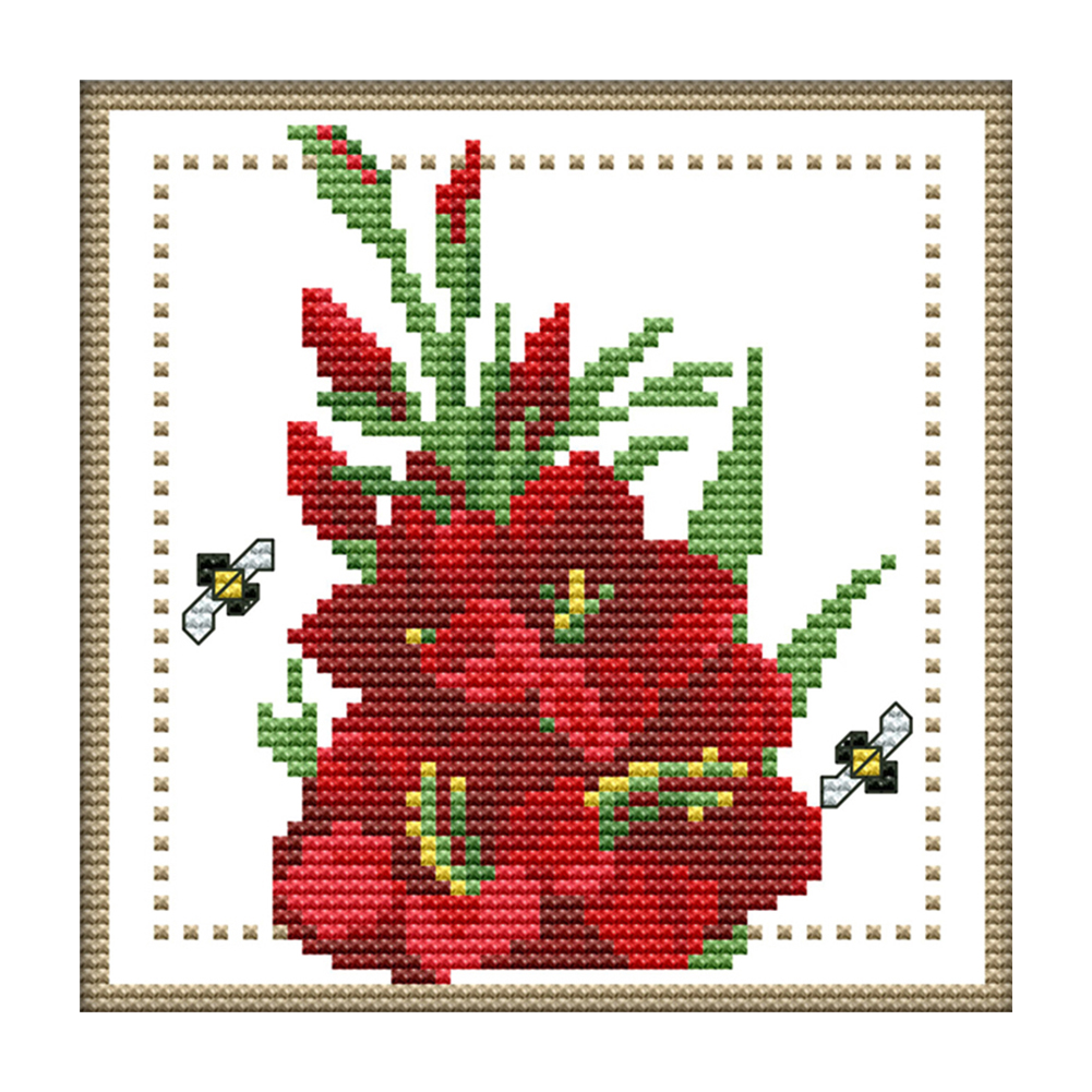 

September Chrysanthemum - 11CT Counted Cross Stitch - 20*21CM, 501 Original