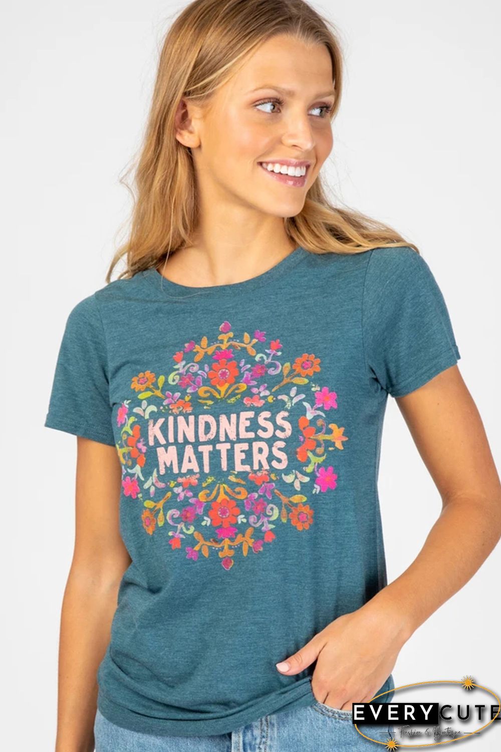KINDNESS MATTERS Flower Graphic Tee
