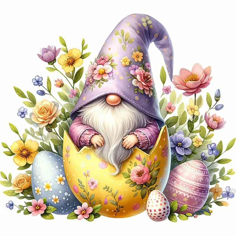 Full Round Drill Diamond Painting -Easter Gnome - 35*35cm