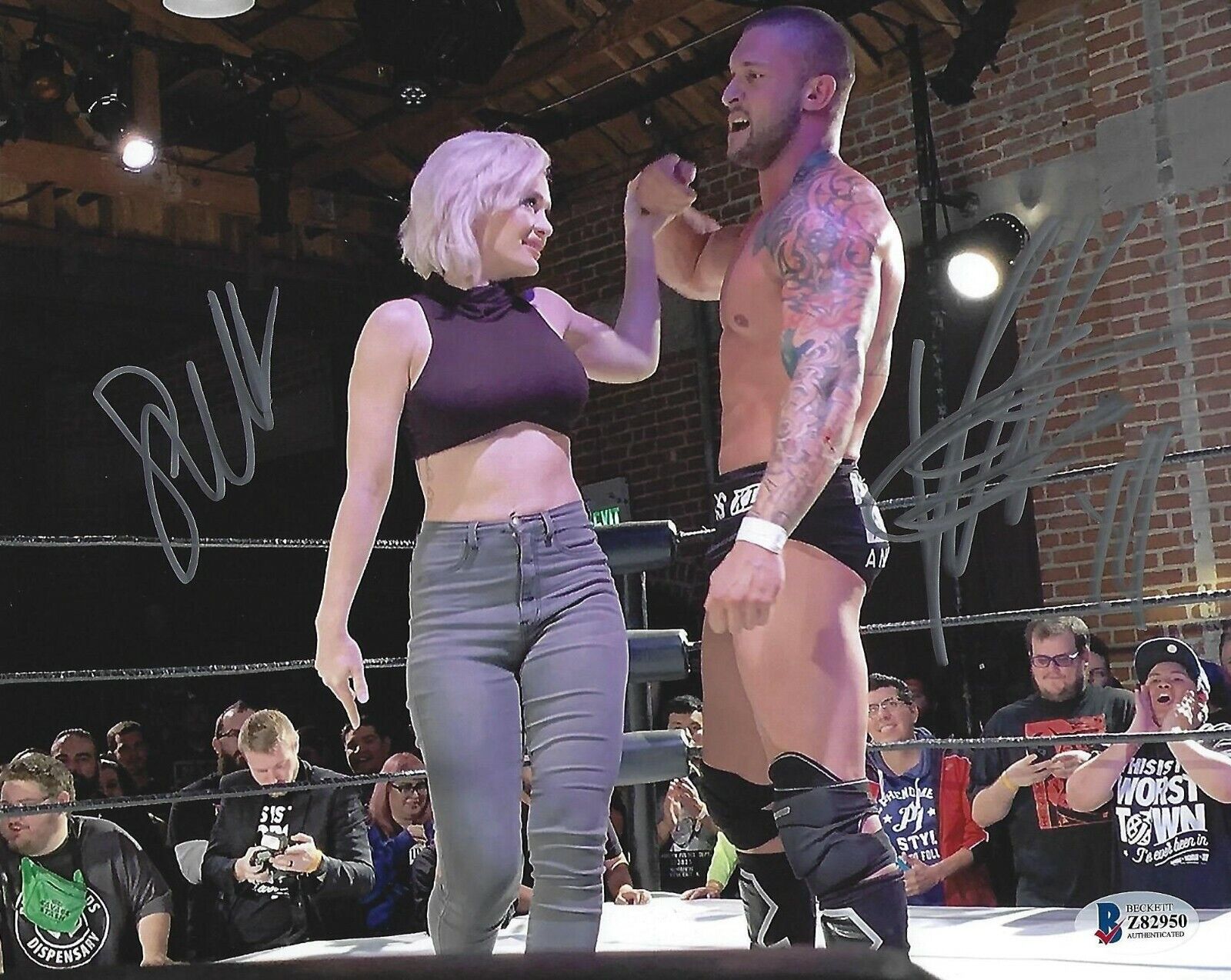 Killer Kevin Karrion Kross Scarlett Bordeaux Signed 8x10 Photo Poster painting BAS COA WWE NXT 1