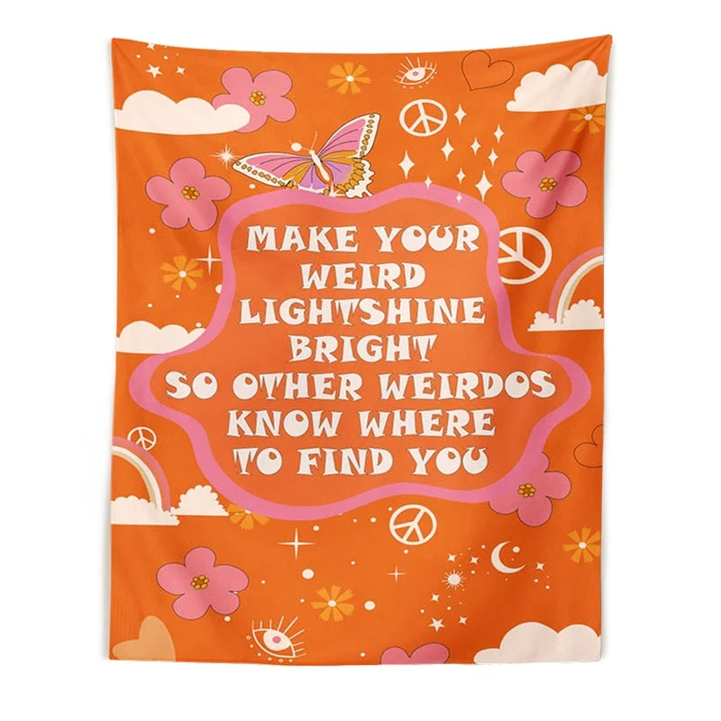 Retro Sun Tapestry Wall Hanging 80s 70s Aesthetic Wall Cloth Vintage flowers Hippie Decor Living Room Bedroom Bohemian Print