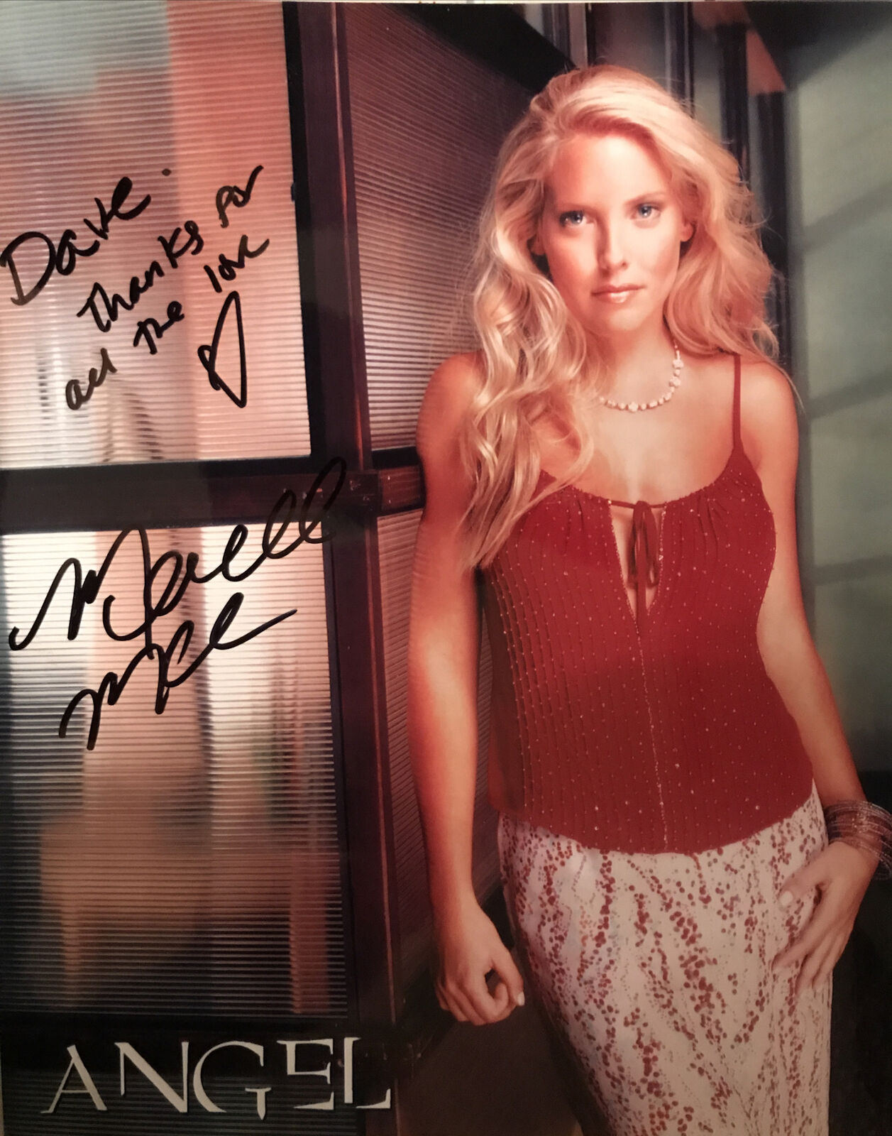 Mercedes McNab Buffy the Vampire Slayer Angel Hand Signed /Autograph Photo Poster painting Proof