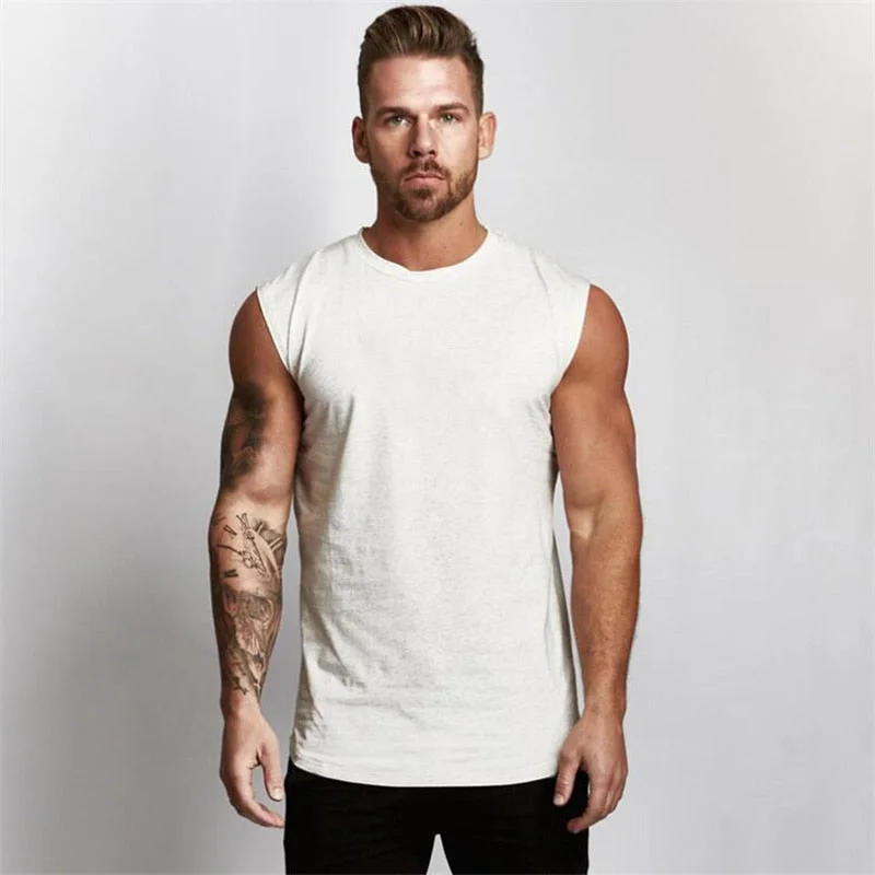 Brand Gyms Clothing Workout Sleeveless Shirt Tank Top Men Bodybuilding Fitness Mens Sportwear Muscle Vests Men Tanktop