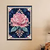 Diamond Painting-DIY Sparkling Special Shaped Pearl Drill Pink Roses(30x40cm)