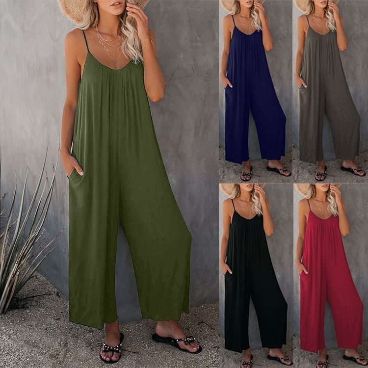 HOT SALES 49% OFF🔥Ultimate Flowy Jumpsuit with Pockets✨Buy 2 Extra 10% OFF
