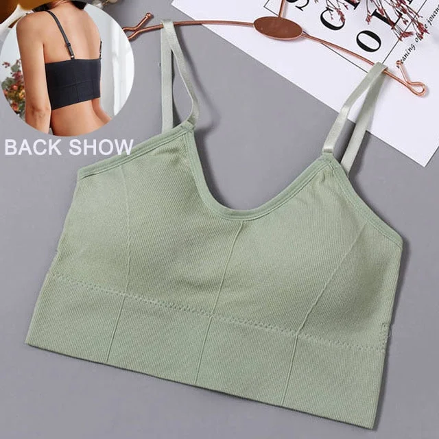Solid Color Sexy Tank Crop Tops Women Fashion Basic Crop Top Streetwear Sleeveless Camis Cool Girls Cropped Tee Camisole Femme