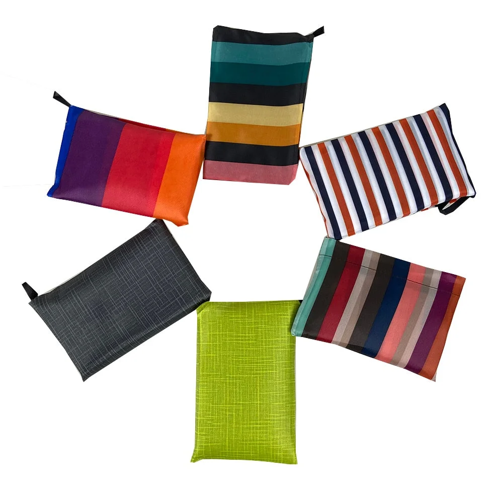 Large Size Heavy Duty Grocery Bag Reusable Supermarket Shopping Bag Handbag Foldable Lady Shoulder Bag Machine Washable Oxford