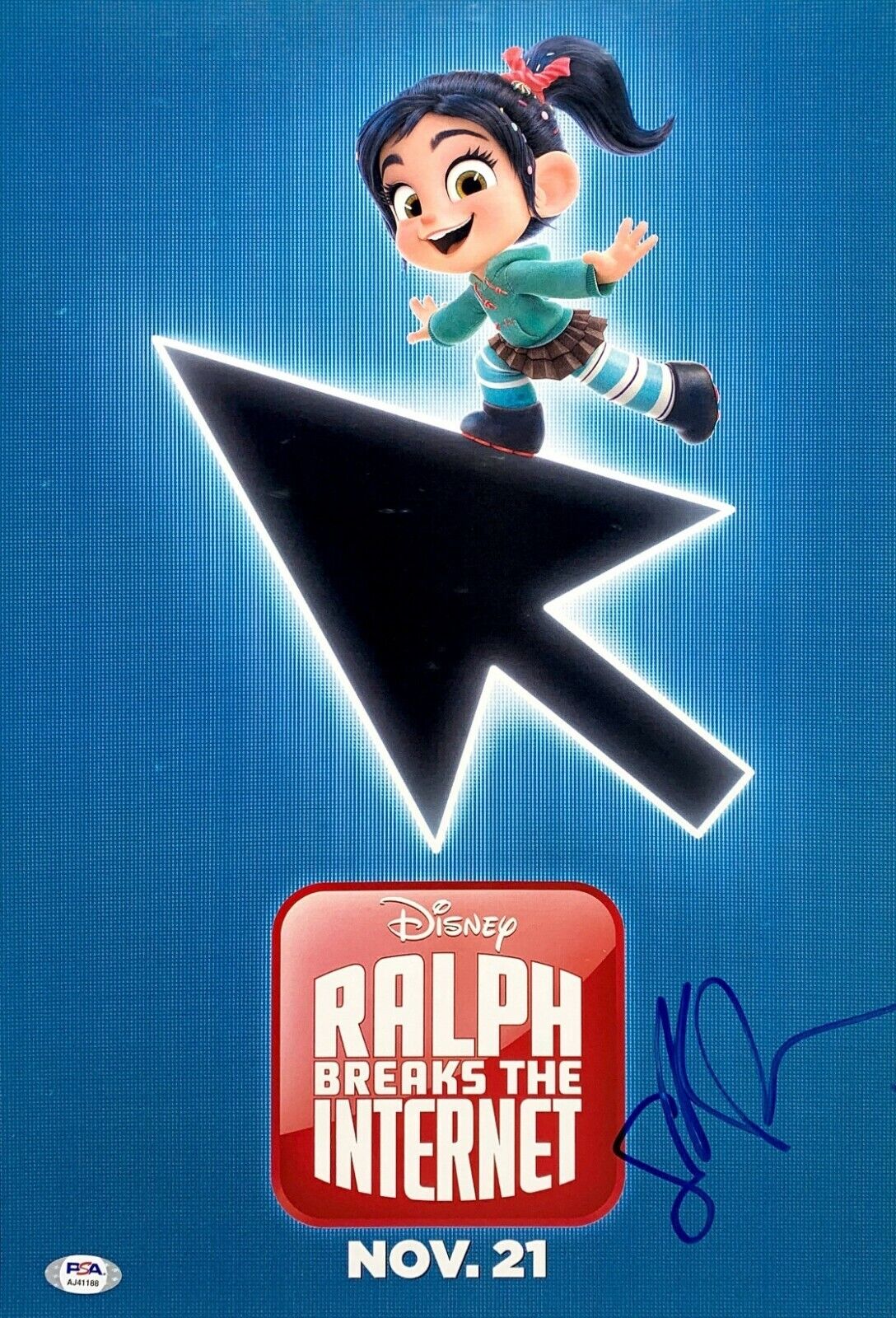 Sarah Silverman Signed 12x18 Photo Poster painting Ralph Breaks The Internet