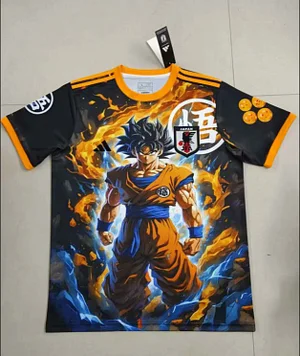2025 Japan Special Edition Dragon Ball Goku Yellow Football Shirt 1:1 Thai Quality