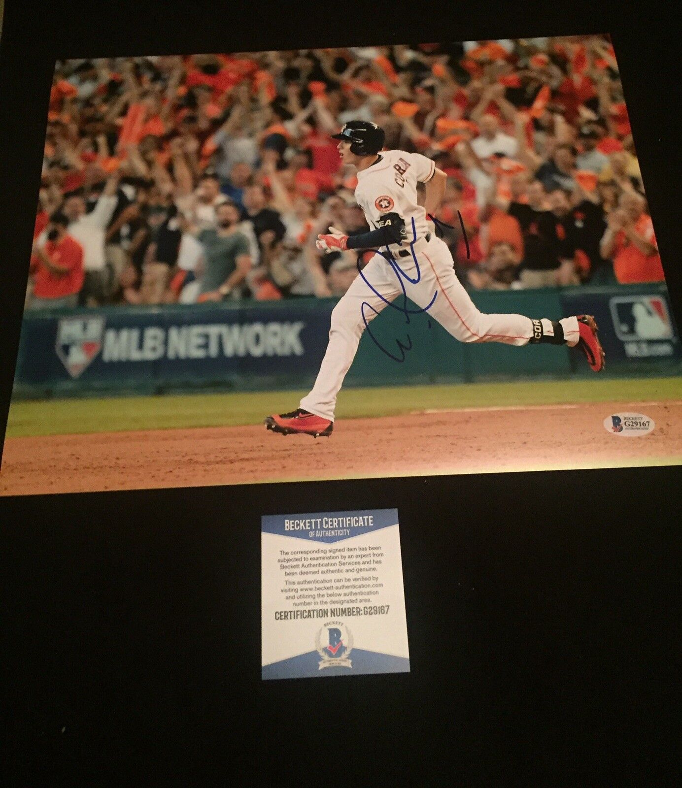 Carlos Correa Signed 11x14 Photo Poster painting Astros