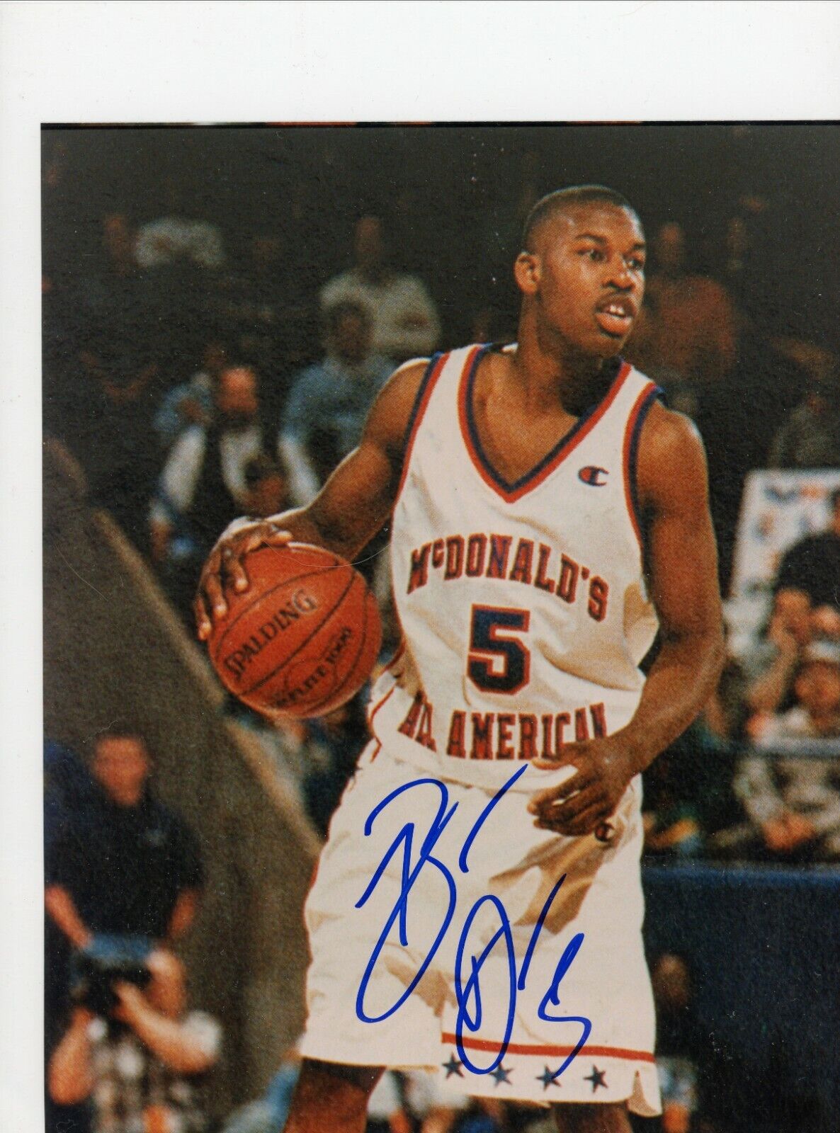 Baron Davis UCLA Bruins Hornets Signed Autographed 8x10 Glossy Photo Poster painting COA