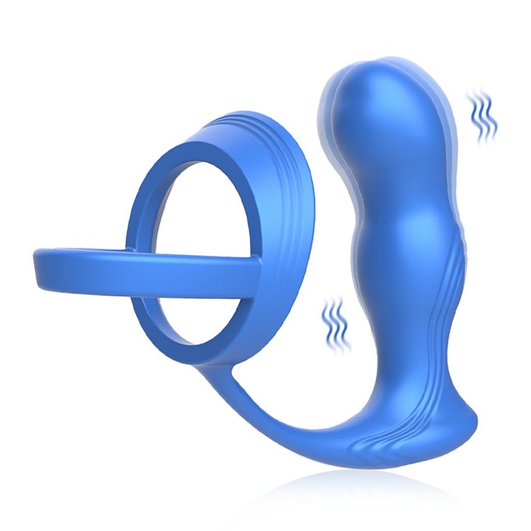 App Control 10 Frequency Prostate Massager Anal Vibrator G-spot Stimulator With Vibrating Ring