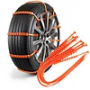 Snow Tire Chains for Car -  Portable Tires Traction Nylon Anti-skid Chain Belt Universal Adjustable Easy to Install Winter Emergency Accessories for Snow Ice Sand Mud Road Mountain Road Climbing