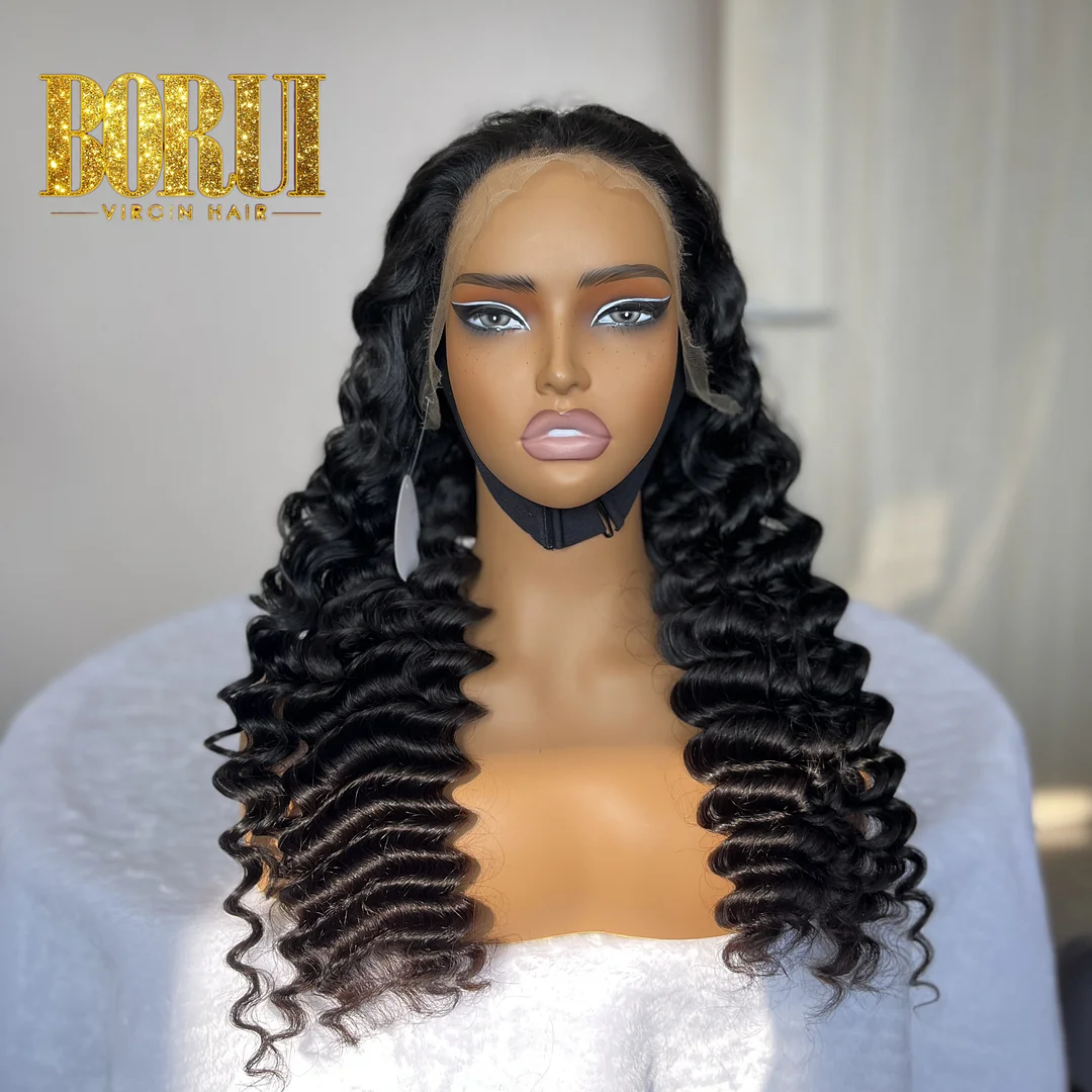 12A 250% Density Pineapple Wave 5X5/13X4/13X6 HD lace Wig Pre Plucked and Bleached Knot 