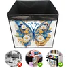 (US Local)DIY Diamond Painting Storage Box Canvas Organizer Box Diamond Painting Kit (E)