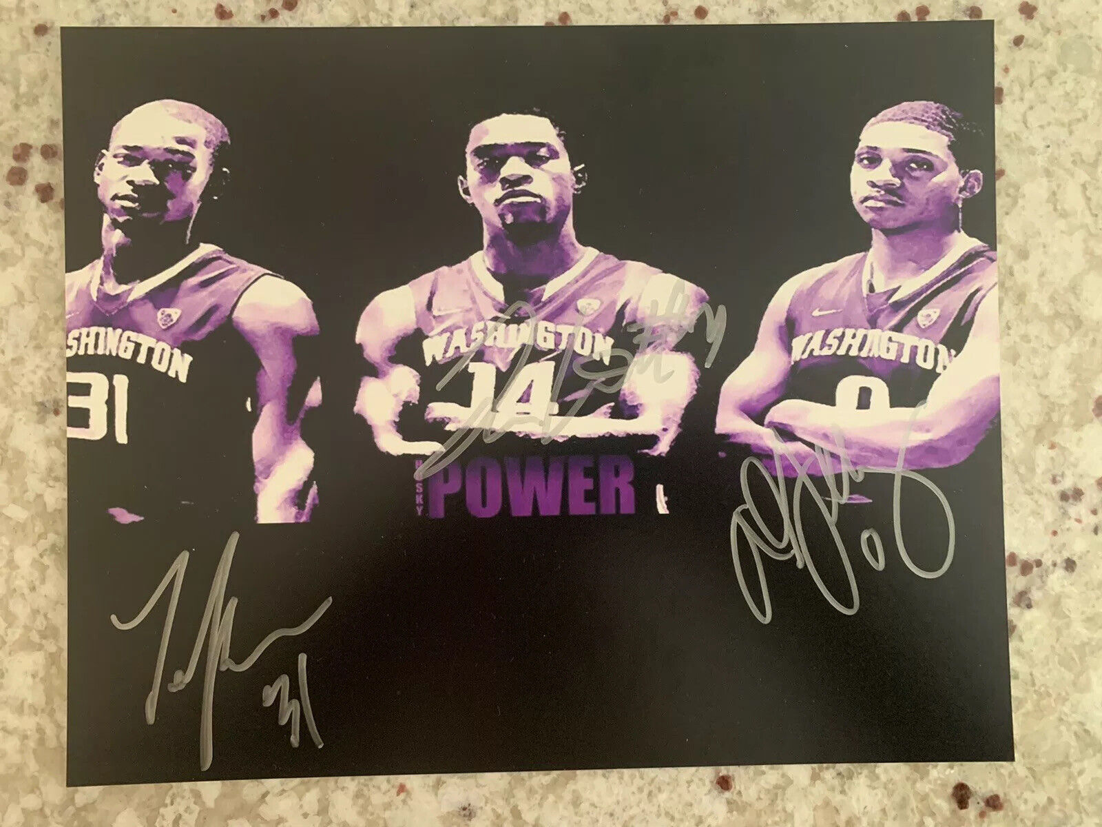 2011-12 Washington Huskies Big 3 Signed 8x10 Photo Poster painting Terrance Ross Tony Wroten