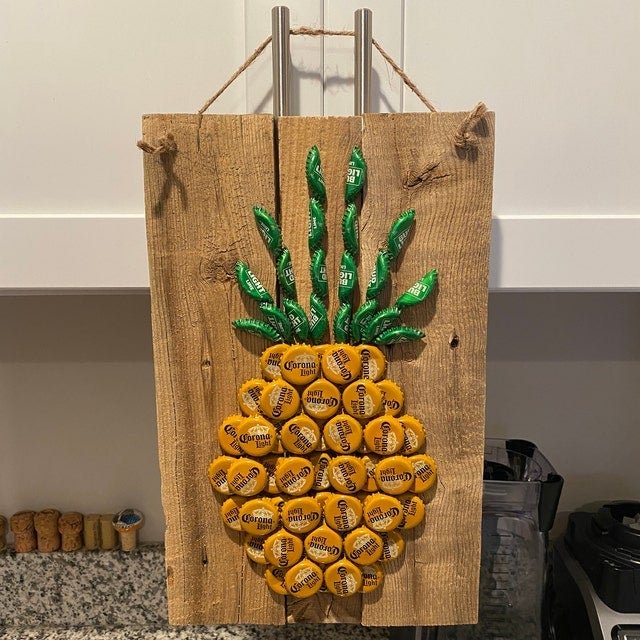 Wall Bottle Cap Art