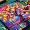 (Framed)Diamond Painting -DIY Round Drill Tree of Life with Frame(25x25cm)