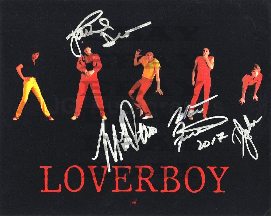 Loverboy - Band Signed 8x10 Autographed Photo Poster painting Reprint