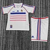 1998 Retro France Away Football Shirt 1:1 Thai Quality Kids Size