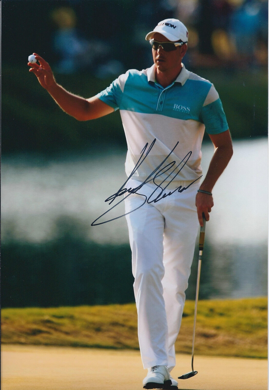 Henrik STENSON SIGNED Golf AUTOGRAPH 12x8 Photo Poster painting AFTAL COA Swedish Golfer RARE