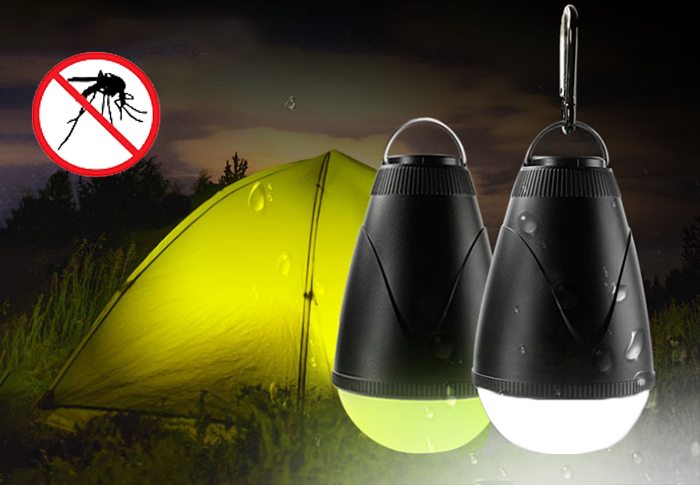 Camping Lamp with Mosquito Repellent Yellow Light - Waterproof &  Remote Control for Tents, Camping or Backpacking CSTWIRE