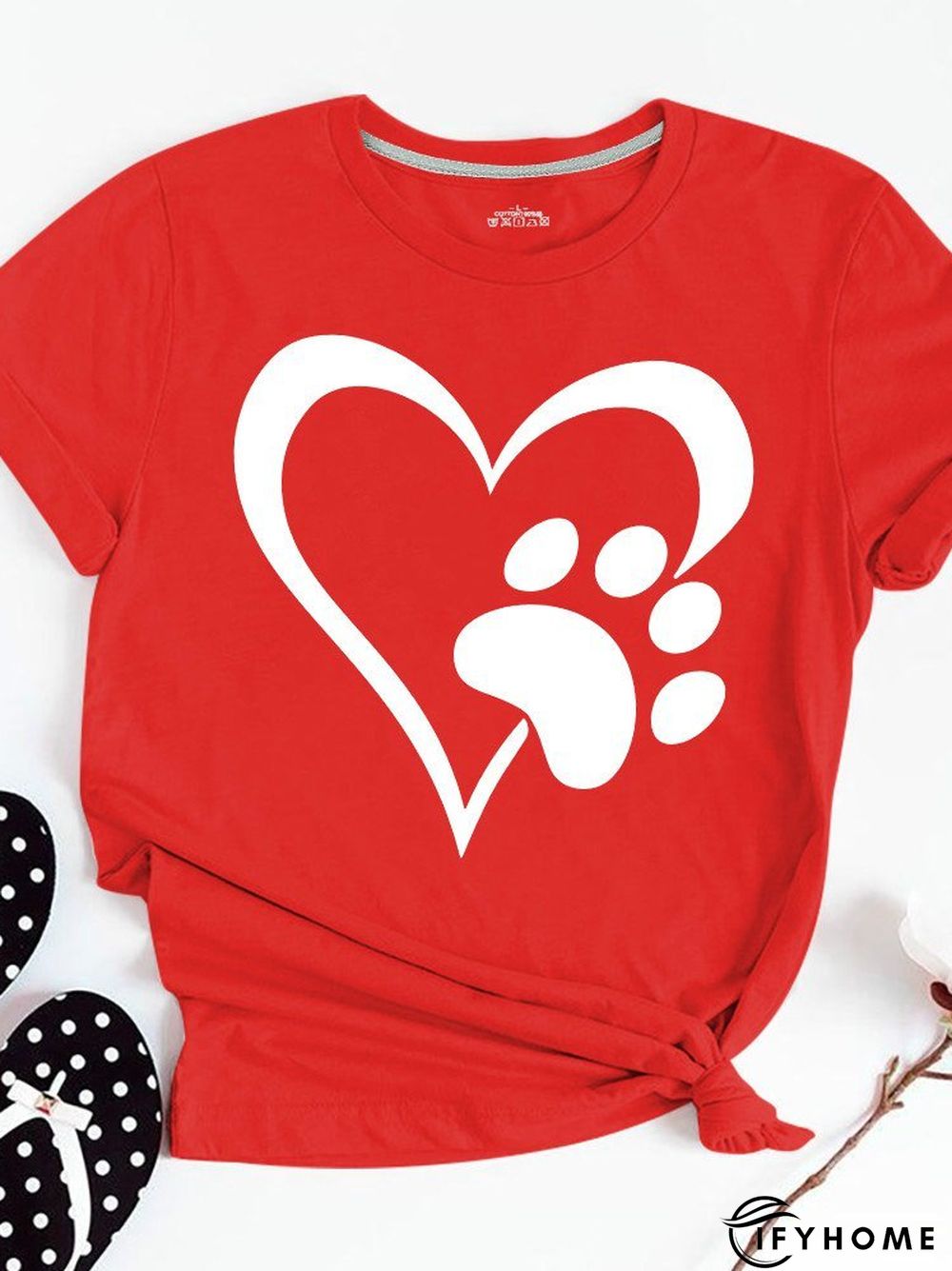 Short Sleeve Casual Crew Neck T-shirt | IFYHOME