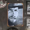 Clint eastwood plaques en m&eacute;tal vintage - Panneaux en &eacute;tain m&eacute;tallique(20*30cm)