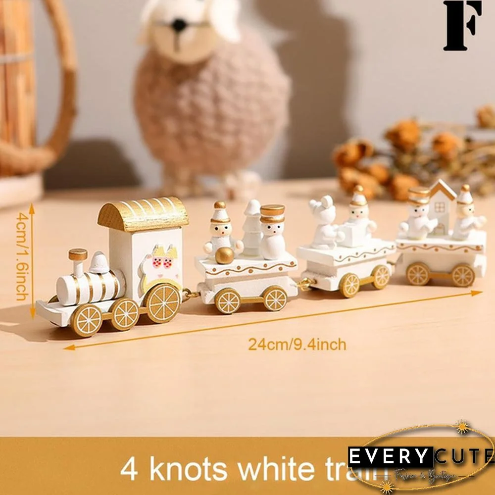 Christmas Wooden Little Train Merry Christmas Decoration For Home Christmas Ornaments New Year Gifts Xmas Decor Navidad Noel
