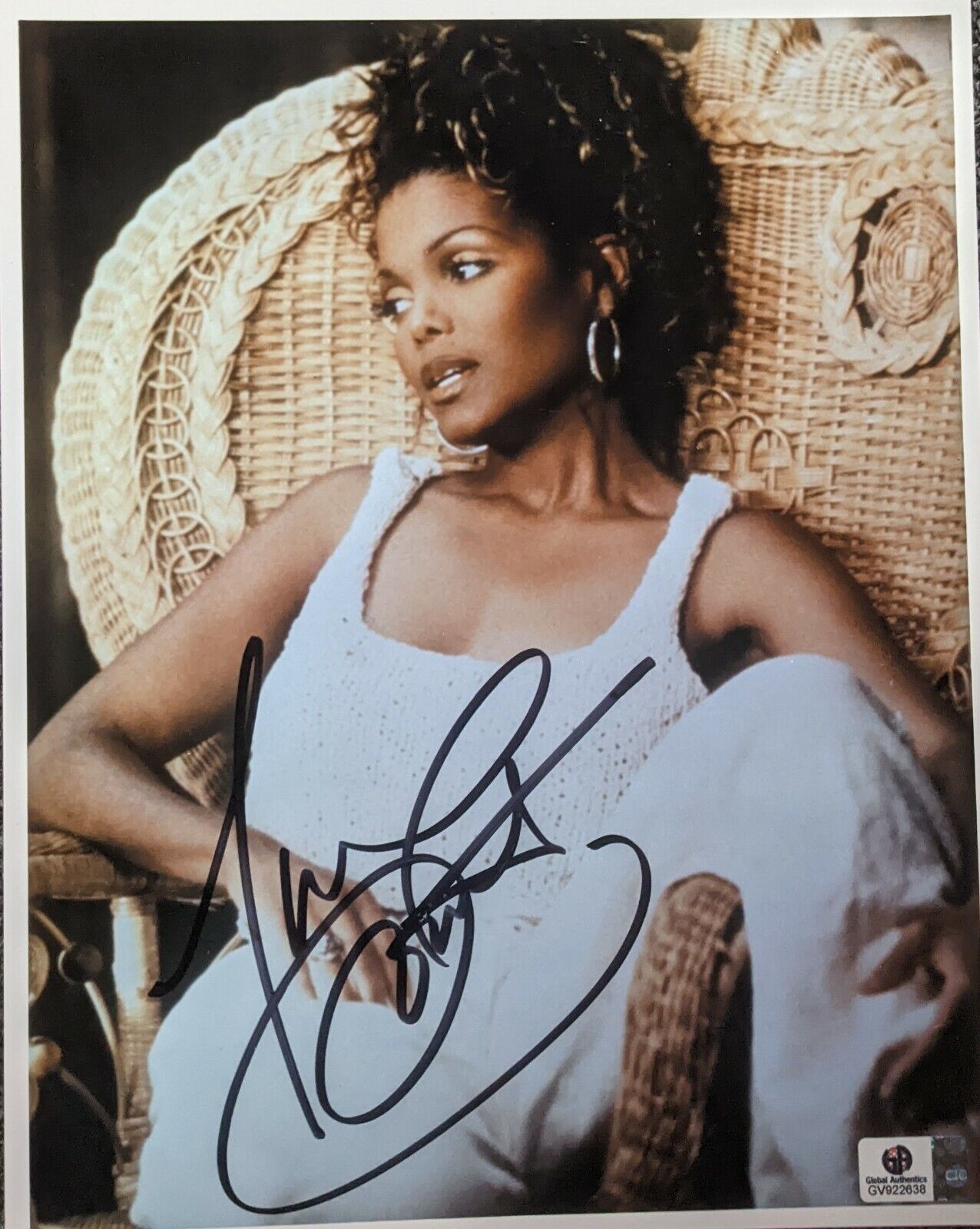 Janet Jackson Signed Autograph 8x10 COA