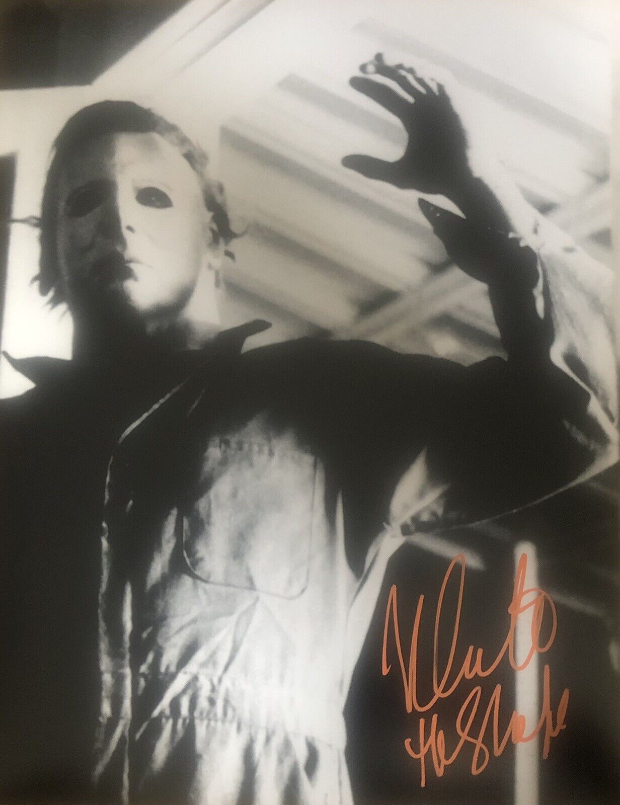 Nick Castle Signed Halloween 11x14 Photo Poster painting AFTAL