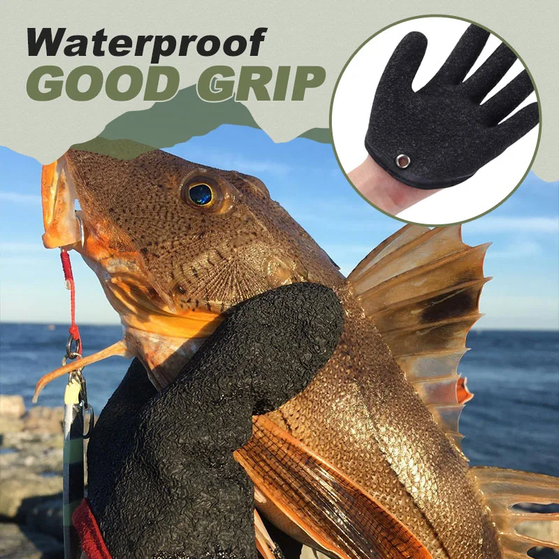 Fishing Catching Gloves Nonslip Fisherman Protect Hand