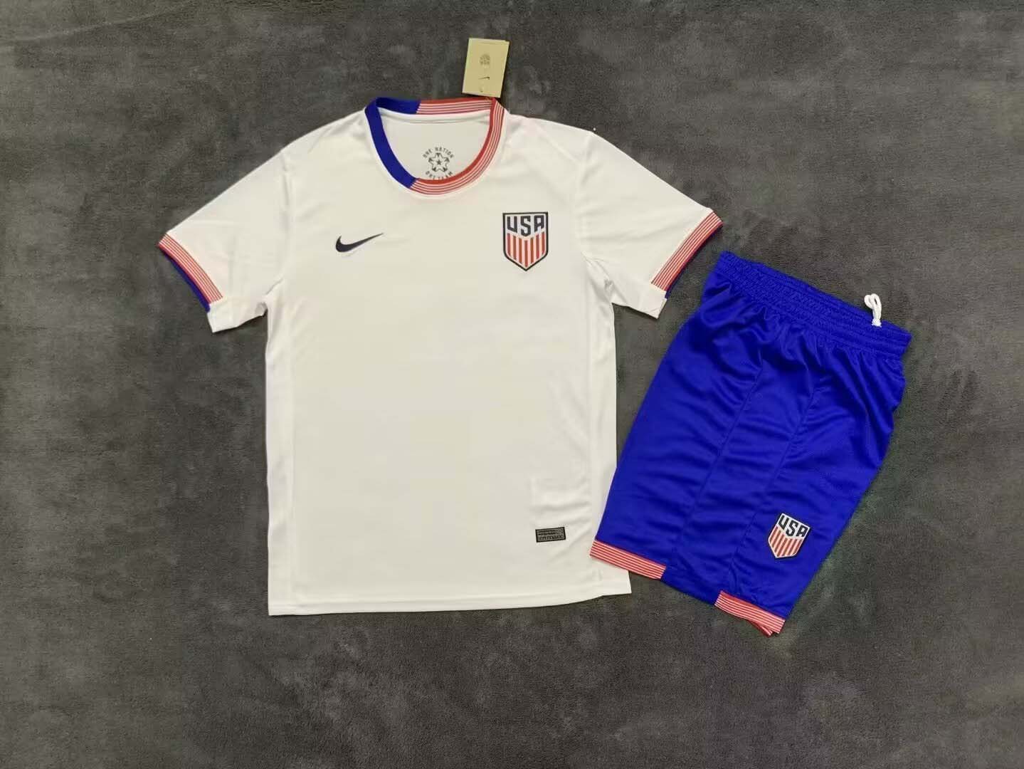 2024 kids USA Home Football Shirt 1:1 Thai Quality