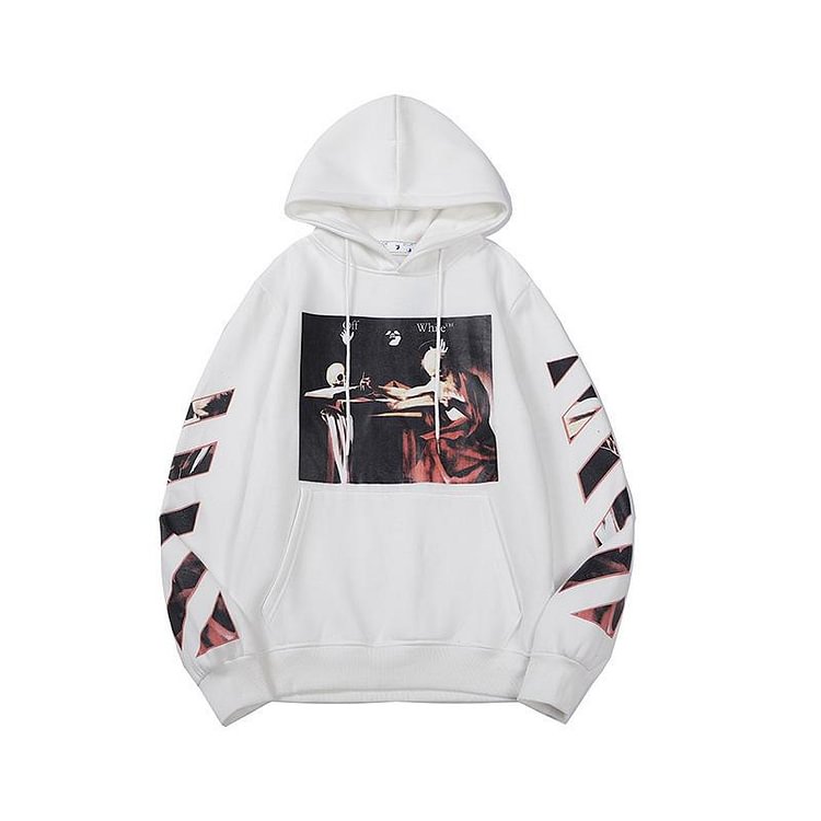 Off White Hoodie Hip Hop Wind Off Printed Hoodie Ow Men's and Women's Coats