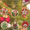 6pcs/set DIY Diamond Special Shape Pearl Art Hanging Wooden Christmas Tree Ornament Kit
