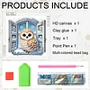 Diamond Painting - Partial Special Shaped Drill - Winter Owl(Canvas|30*30cm)