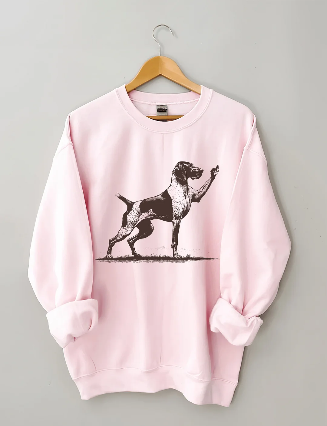 Rude Pointer Dog German Shorthair Dog Sweatshirt
