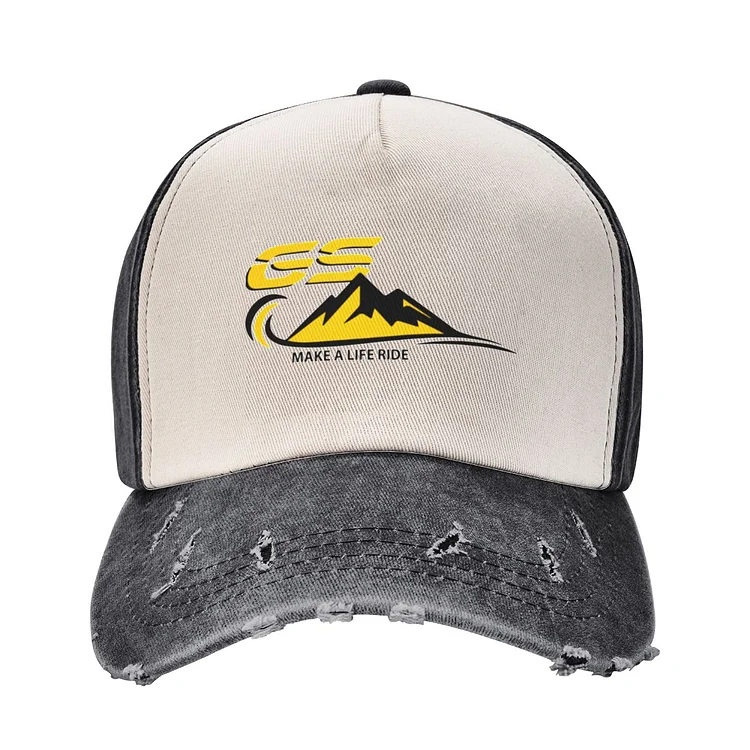 Casual Safari GS 40 Years Adventure Moto Baseball Caps Unisex Distressed Denim Casquette Adjustable Fit Caps Hat