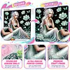 Special Shape Rhinestone Diamond Painting Kit Partial Drill(Lotus Lady)