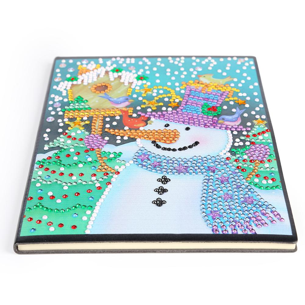 

Christmas Snowman-DIY Creative Diamond 60 Pages A5 Notebook, 501 Original